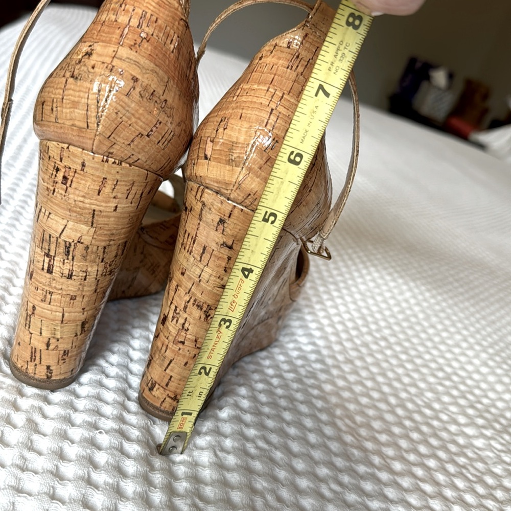 Michael Kors Cork Wedges, Woman’s Size 8.5 - Picture 14 of 15